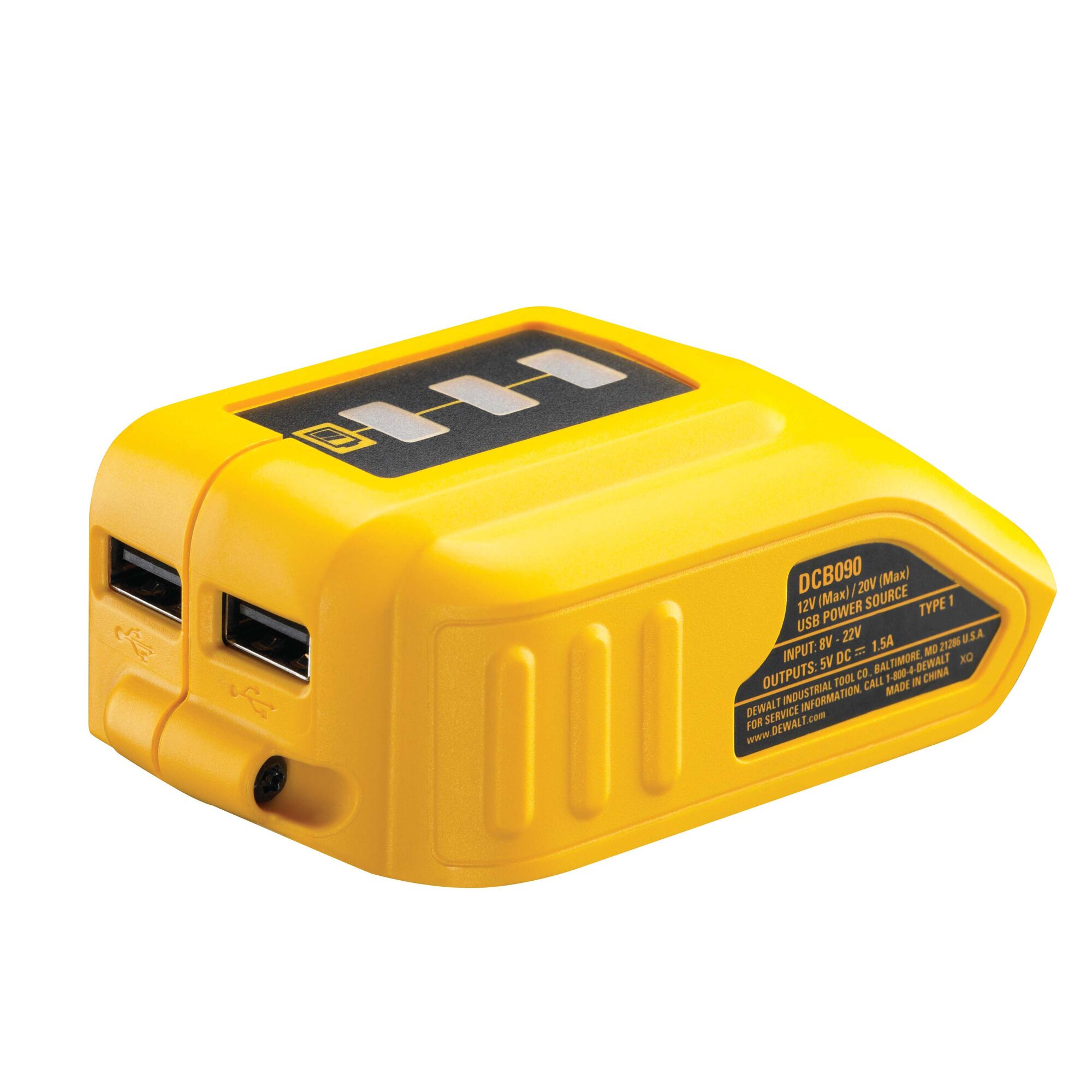 Phụ kiện chuyển nguồn điện USB 12V/20V Dewalt DCB090-KR