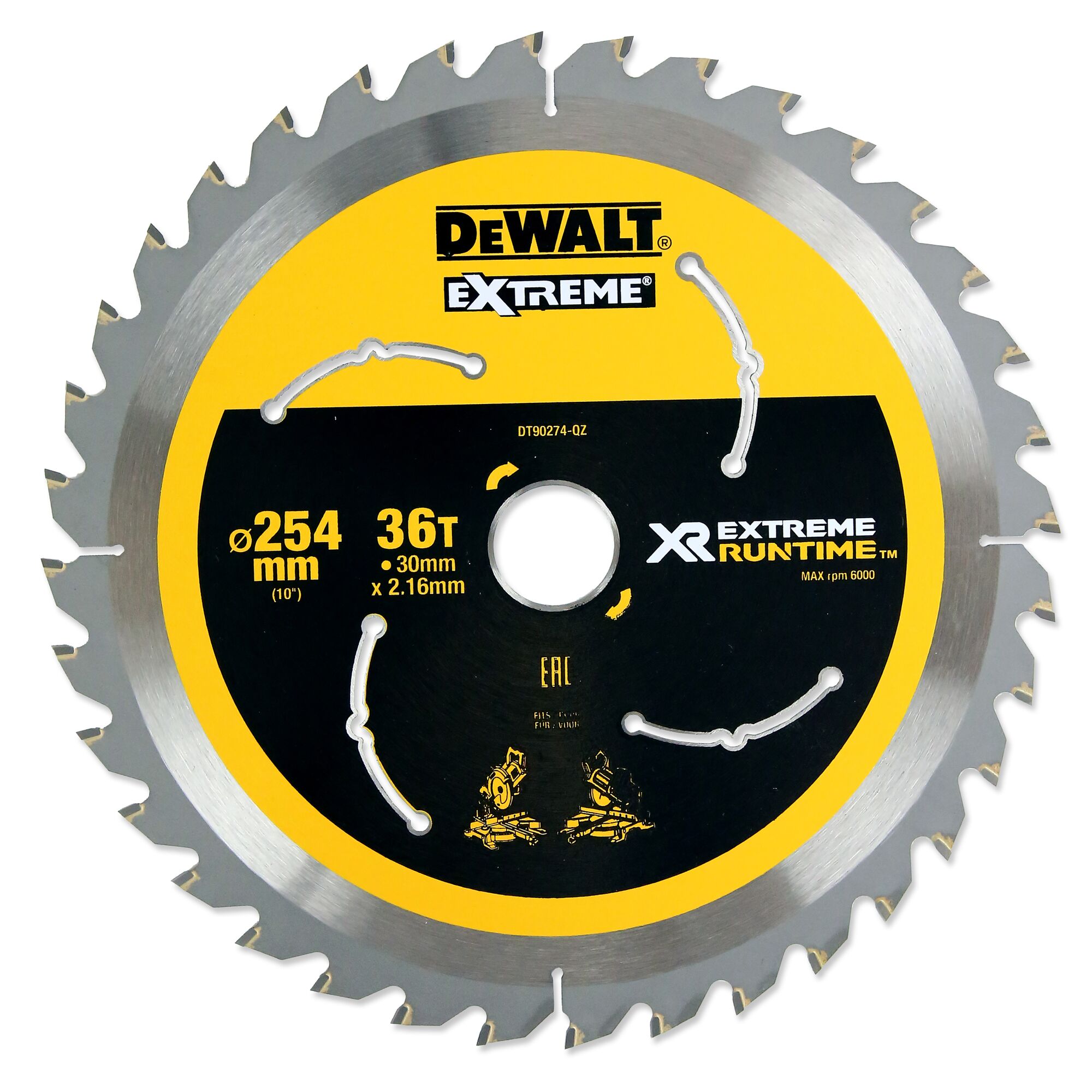 Lưỡi cưa đĩa XR Extreme Runtime™ 254mm x 40T Dewalt DT90274-QZ