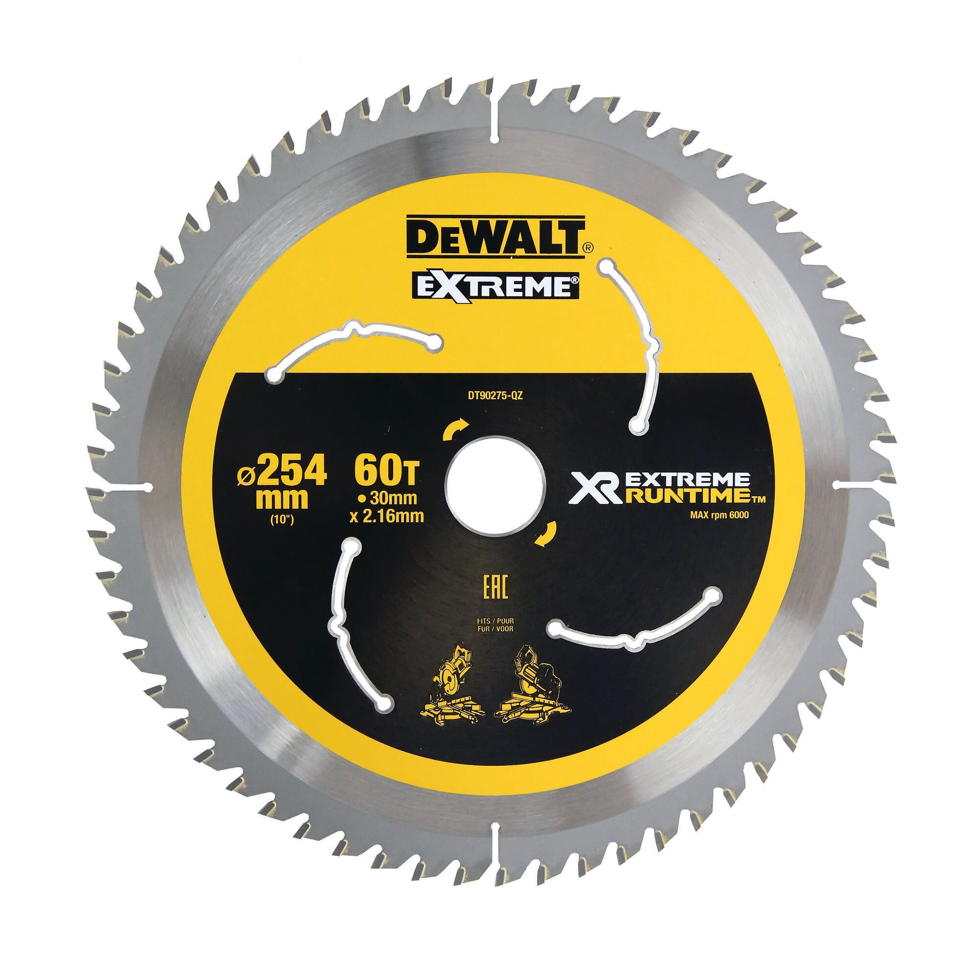 Lưỡi cưa đĩa XR Extreme Runtime 254mm Dewalt DT90275-QZ