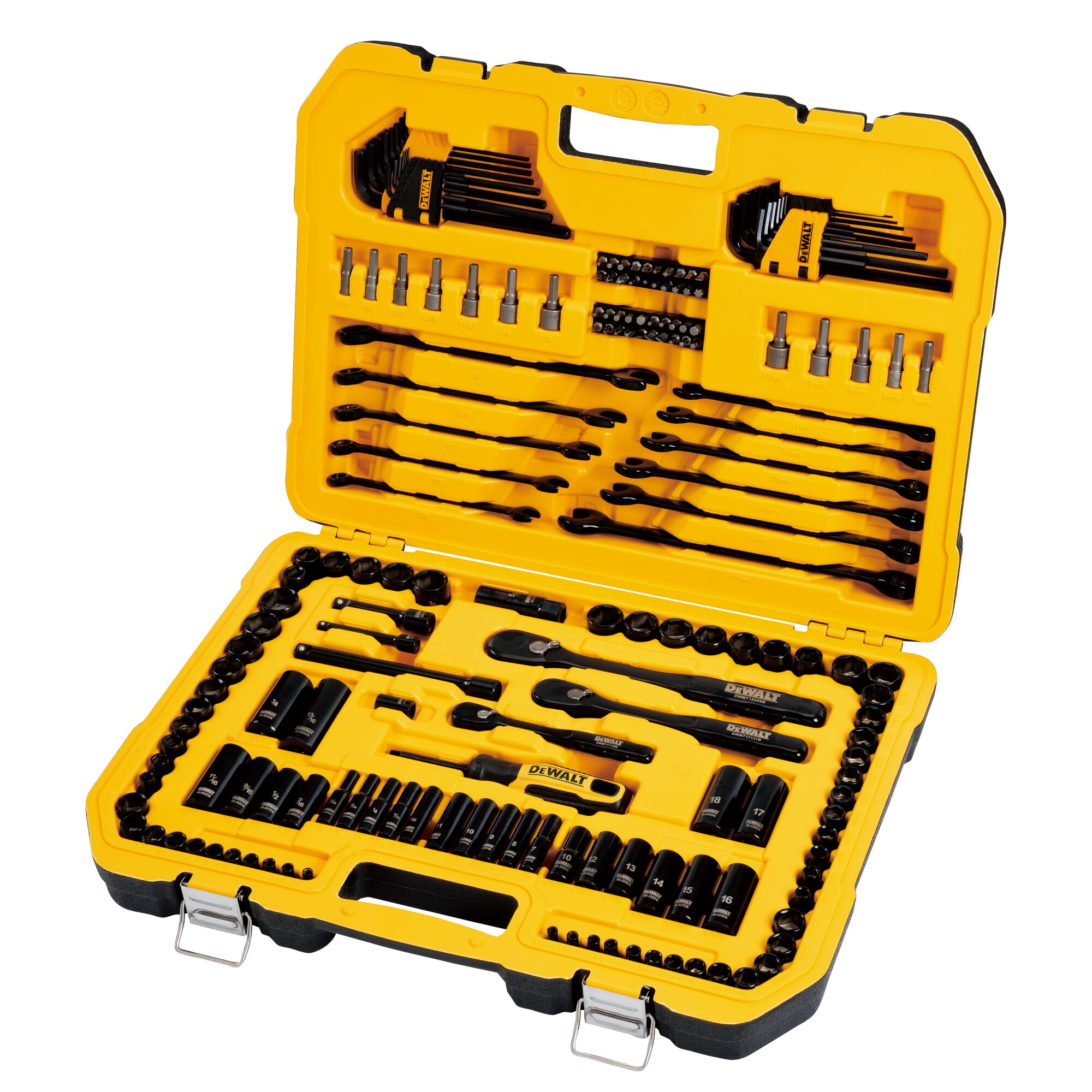 Bộ công cụ cơ khí Chrome đen 184pc Dewalt DWMT45184
